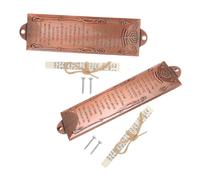 iplusmile 2 Piezas Mezuzá Metálica para Puerta Decoración Judaica con Placa Bendice Esta Casa Religioso Duradero para Ceremonia y Tradición Judía