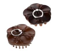 iplusmile 2 Piezas Peine de Madera para Masaje de Cabelludo Peine de Dientes Anchos de Sándalo con Anillo Metálico Cepillo Manual para Masaje y Cuidado del Cabello Portátil y Duradero