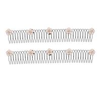 iplusmile 2 Piezas Peine para Recoger el Cabello Suelto Pinzas para Peine Herramientas Invisibles Cabello Kit de Accesorios Peinado Lavado Facial Ducha Mascarilla Facial Maquillaje