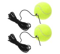 iplusmile 2 Piezas Pelota de Entrenamiento de Tenis y Cuerda Elástica Base Resistente de Fibra Química, Mejora la Flexibilidad y Práctica Deportiva Práctica Deportiva para Principiantes