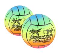 iplusmile 2 Piezas Pelota Inflable de Voleibol de Playa de Diversión Interiores y Exteriores Diseño de para Actividades Físicas y Desarrollo Infantil