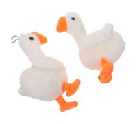 iplusmile 2 Piezas Peluches de Ganso Mini Colgantes de Peluche para Fiesta y Carnavales Llaveros de Juguete para Relleno para Máquinas Expendedoras y Premios de Carnaval