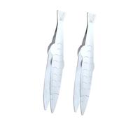 iplusmile 2 piezas Pinzas de Cocina de Acero Inoxidable Extractor de Espinas de Pescado Multifuncional Utensilios Compactos para Manipulación Precisa de Alimentos