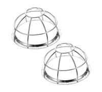 iplusmile 2 Piezas Protector Metálico para Detector de Humo Cubierta Transparente Resistente para Sensor de Incendios Montado Pared Jaula Protectora Ignífuga para Cabezal Rociador contra