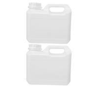 iplusmile 2 Piezas Recipiente P L ástico de 2,5 L con Tapa de Rosca | Contenedor Cilíndrico de Base Plana, Resistencia Química y Dosificación Precisa, para Taller y Estantería