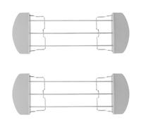 iplusmile 2 Piezas Rejilla para Tostadas de Silicona y Hierro Asas Laterales, Soporte Seguro para Pan y Galletas, Adecuado para Uso Diario Cocina y Preparación de Comidas