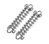 iplusmile 2 Piezas Resorte Amortiguador para Correa de Perro Acero Inoxidable Resistente para Tracción y Camping Exterior Seguridad sin Rebote