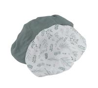iplusmile 2 Piezas Sábanas Ajustables para Unidades de Algodón Transpirable para Funda de Colchón Suave y Hipoalergénica para Cuna y Cesto Diseño Unisex para Niña