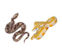 iplusmile 2 Piezas Serpiente Falsa Realista para Halloween Decoración de Fiesta y Bromas Juguete Simulado con Textura Auténtica para Jardín y Sustos