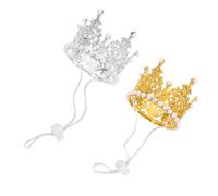 iplusmile 2 Piezas Sombrero de Brillante para Mascotas Accesorio de Fiesta para Perros y Gatos Diadema Tiara Ligera para Celebraciones de Cumpleaños Decoración para Animales Pequeños
