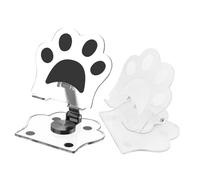 iplusmile 2 Piezas Soporte Móvil Giratorio Plegable Soporte Portátil para Escritorio con Rotación para Streaming Videollamadas y Uso Exteriores Diseño Elegante Blanco y Negro