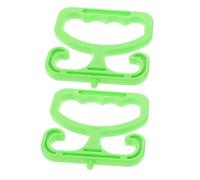 iplusmile 2 Piezas Soporte para Bolsa De Compras Asa De Transporte De Bolsas De Plástico Soporte para El Tanque De Soporte De Plástico para Bolsas De Supermercado El Plastico Verde