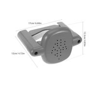 iplusmile 2 Piezas Soportes para Barandilla de Escalera Gris Montaje Sencillo sin Herramientas Base Resistente para Seguridad Interiores y Exteriores Accesorios para Pasamanos y Balaustres