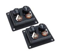 iplusmile 2 Piezas Tablero De Cableado Trasero del Altavoz Conector De Subgraves Copa del Terminal del Altavoz Conector De Altavoz Terminal De Altavoz SMD Puerto De Altavoz Negro El Plastico
