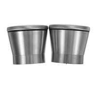 iplusmile 2 Piezas Tapas de Molinillo de Sal Manual de Acero Inoxidable, Cubiertas Antideslizantes para Botellas de Condimentos, Uso Versátil para Picnic al Aire Libre y Restaurantes