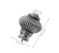 iplusmile 2 Piezas Tapones para Barras de Cortina de Plástico Resistentes al Agua de Unidades para Postes de Decorativos para Sala Cocina Oficina y Baño