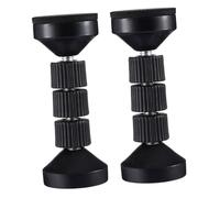 iplusmile 2 Piezas Topes para Cabecero de Cama Ajustables Antivibración Fijador para Marco Protector de Pared para Muebles Estabilizador Antiroscado para Sofá y Armario Negro Extra Grande