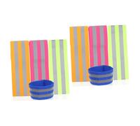 iplusmile 2 Series Correa De Muñeca Reflectante Brazo Reflector Corredor Equipo para Correr Bandas Reflectantes para Exteriores Bandas Reflectoras Brazalete Nocturno Pulseras De 4 Pares*2