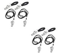 iplusmile 2 Series Silbato De Árbitro Detener Silbato A Granel Estaño Silbatos Infantiles Silbato De Fútbol Silbato De Alta Frecuencia Silbato De Emergencia Silver 4 Piezas*2