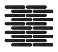 iplusmile 20 Parches Absorbentes de Sudor Desechables para Gorras de Béisbol Invierno, Adhesivos, Tamaño Estándar, Color Negro, Protección contra Manchas y Humedad para Uso Personal