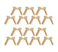 iplusmile 20 Pares Remaches de Cobre Fijación Precisa para Mangos de Cuchillos, Pasadores para Fabricación y Reparación Diseño de Interbloqueo 4mm X 1,6cm para Herramientas y Carpintería