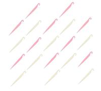 iplusmile 20 piezas Cortadores y Raspadores de Pastel de Plástico para Decoración de Tartas Herramientas de Horneado Color Blanco y Rosa Utensilios de Pastelería de Limpiar y Almacenar