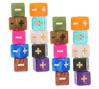 iplusmile 20 Piezas Dados Educativos de Operaciones Matemáticas para Accesorios de Cálculo con Aritméticos Claros Colores Aleatorios Didáctico para Aprendizaje y Color Aleatorio