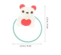 iplusmile 20 Piezas de Coleteros Elásticos para Niña en PVC Mezcla Colores San Valentín Gomas Pelo Infantiles Suaves y Resistentes Lazos Decorativos para Uso Diario y Fiestas