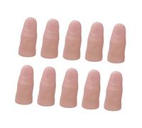 iplusmile 20 Piezas Dedos Falsos Realistas de Vinilo con Uñas Cubiertas de Pulgar para Bromas y Disfraces Accesorios de Utilería para Fiestas y