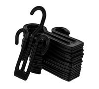 iplusmile 20 Piezas Gancho para Zapatos repisa de Zapatos Organizador de Secado de Pantuflas Manos Estante Mostrar bastidores de Almacenamiento de Zapatos Soporte para Zapatos páginas Negro