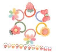 iplusmile 20 piezas Gomas de Pelo Elásticas Infantiles con Accesorios para Niñas Pequeñas Resistentes y Suaves para Fiestas Escuela y Uso Diario