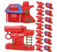 iplusmile 20 Piezas Miniatura Casas de Madera Realista Cabañas de Bosque para DIY Jardín Micro Paisaje Decoración Bonsái Manualidades
