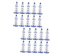 iplusmile 20 Piezas Miniaturas de Faros de Resina Decoración Náutica para Dioramas Accesorios para Casas de Muñecas Figuras Resistentes y Detalladas para Paisajes Miniatura y Fotografía