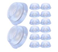 iplusmile 20 Piezas Uds Almohadillas Antideslizantes de Silicona Transparentes para Patas de Muebles Pies de Goma Suaves y Duraderos con Tornillos de Inoxidable para Protección de Suelos y