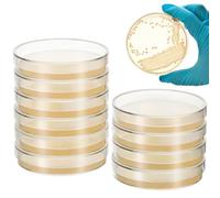 iplusmile 20 placas de agar nutriente prevertido, suministros de experimentos científicos de laboratorio para proyectos escolares, análisis de microbiología, material seguro y fuerte para un