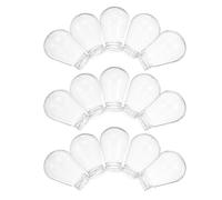 iplusmile 20 Unidades Protector de Bombilla Pequeña Transparente E27 de Plástico Resistente al Calor para Lámpara de Pie y Guirnalda, Forma Gota, Protección Difusa de Luz en Sala