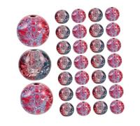 iplusmile 200 Piezas Crackle Glass Beads Bulk Mixed Gradient Ice Crack Series For Jewelry Making Crafts Round Spacer Beads For Bracelets Necklaces Adults