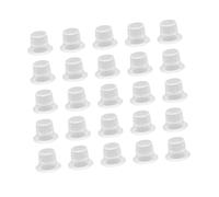 iplusmile 200piezas Unidades Copas De Pigmento Transparentes Para Tatuaje Pequeñas De Plástico Duradero Para Suministros De Tinta y Maquillaje Permanente