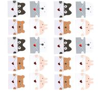 iplusmile 20piezas Uds Mini Tarjetas de Deseos con Animalitos de Dibujo para Cumpleaños de Gracias Memos o Invitaciones para Estudiantes y Diseños Asortados Estilo Varios estilos