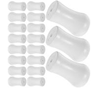iplusmile 24 Perillas White de Plástico para Cortinas y Persianas, Diseño Sencillo y Elegante, para Días Obsequios como Navidad