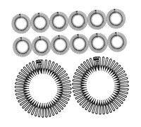 iplusmile 24 Piezas Diadema Plástica Flexible con Peine de Resorte Círculo Completo para Mujer y Niñas Sujeción Estable y Estilo Versátil para Cabello Natural y Pelucas