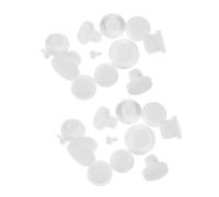 iplusmile 24 piezas Tapones de Silicona para Sellado Hermético Botellas de Aceite Sal y Pimienta Tapones Elásticos Reutilizables para Cocina y Hogar para Botellas Pequeñas y Grandes