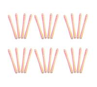 iplusmile 24 piezas Varillas para Permanente Rodillos de Plástico para Rizar Cabello Herramientas Profesionales para Peinado y Peluquería Uso Salones y Hogar Colores Rosa y Amarillo