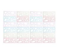 iplusmile 24 Plantillas Infantiles para Dibujar Animales en Pp Reutilizables, Mejoran la Habilidad Manual en Álbumes DIY y Diarios