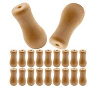 iplusmile 24piezas Pesas de Madera para Accesorios de Persianas Enrollables Tiradores de Extremo de Cordón de Persiana Perillas de Tirador de Madera para Sala de Estar Dormitorio y Oficina