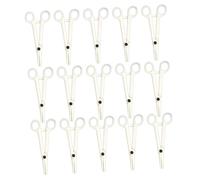 iplusmile 25 piezas Pinzas para Piercing Alicates de Ajustables para Perforaciones Corporales Herramienta Profesional para Lengua Cejas Labios y Nariz Embalaje Individual Estéril