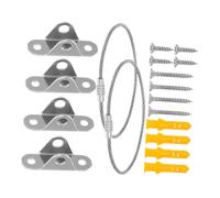 iplusmile 2juegos Anclajes Resistentes Para Muebles Correas Antivuelco De Acero Inoxidable Hebillas Protección Contra Terremotos Para Estanterías y Armarios