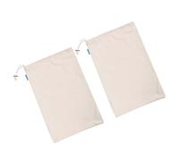 iplusmile 2piezas Bolsa De Compras De Algodón Ecológica Cordón Unidades Útil Hogar para Uso Diario para Almacenar Harina Arroz y Otros Alimentos
