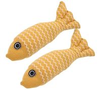 iplusmile 2piezas Brinquedos Interactivos para Gatos Juguetes De Pez Juguetes para Masticar Duraderos y Resistentes