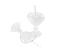 iplusmile 2piezas Copas de Licor con Diseño Corazón Vidrio Decorativo Elegante Capacidad y Copas de Cóctel para Fiesta y Bar Regalo para San Valentín